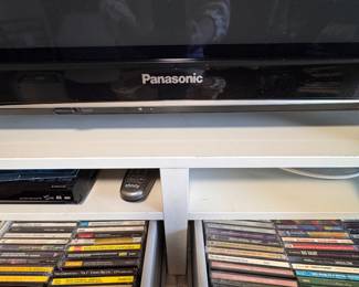 Bookcase / Media Storage Case & Panasonic 46" TV. Photo 2 of 2. 