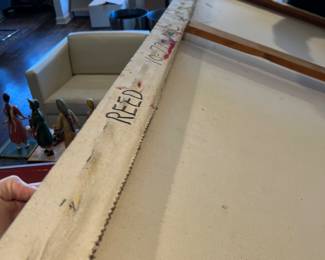 "Reed," Acrylic on Canvas. James Juszczyk 1970s (American Hard-Edge / Color Field Abstraction). His Work Is Included in the Whitney Museum of American Art's collection. Measures 70" x 80." Photo 5 of 7. 