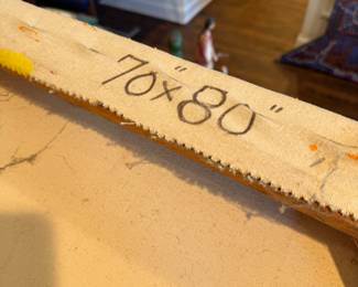 "Reed," Acrylic on Canvas. James Juszczyk 1970s (American Hard-Edge / Color Field Abstraction). His Work Is Included in the Whitney Museum of American Art's collection. Measures 70" x 80." Photo 7 of 7. 