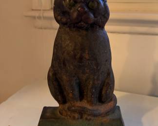 Cast Iron Cat Door Stop. Measures 12" H. Photo 1 of 2. 