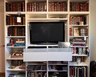 Bookcase / Media Storage Case & Panasonic 46" TV. Photo 1 of 2. 