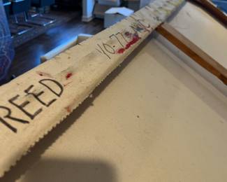 "Reed," Acrylic on Canvas. James Juszczyk 1970s (American Hard-Edge / Color Field Abstraction). His Work Is Included in the Whitney Museum of American Art's collection. Measures 70" x 80." Photo 6 of 7. 