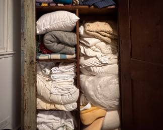 Early 19th-Century Swedish Painted Folk Cabinet (Skåp), Dated 1805. Pine With Original Polychrome Decoration. Raised on Turned Bun Feet. Measures 50" W x 26" D x 75" H. Photo 6 of 8. 