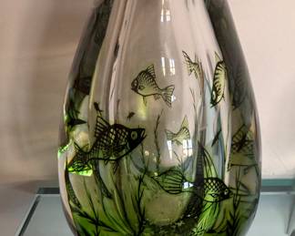 Orrefors Crystal Bud Vase #19402 Designed byEdward Hald Graal. Measures 6" H. Photo 1 of 2. 