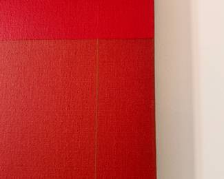 "Reed," Acrylic on Canvas. James Juszczyk 1970s (American Hard-Edge / Color Field Abstraction). His Work Is Included in the Whitney Museum of American Art's collection. Measures 70" x 80." Photo 3 of 7. 