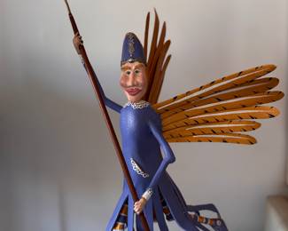 Folk Art Fairy Sculpture, Susan Barmore. Measures 20" W x 30" H. Photo 1 of 2. 