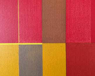 "Reed," Acrylic on Canvas. James Juszczyk 1970s (American Hard-Edge / Color Field Abstraction). His Work Is Included in the Whitney Museum of American Art's collection. Measures 70" x 80."
Photo 2 of 7. 