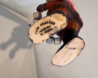 Folk Art Santa with Believe Sign. Hand-Made by American Carver Ed Pribyl. Photo 3 of 3. 