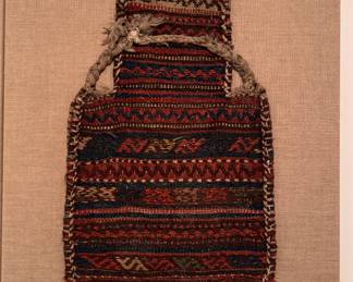 Antique Hand-Woven Salt Bag From Northern Afghanistan. 