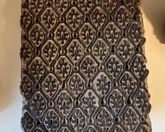 Antique Hand-Carved Wood Textile Printing Blocks. Photo 3 of 3. 