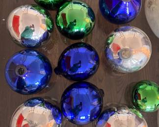 Vintage Glass Ball Ornaments. Photo 1 of 2. 