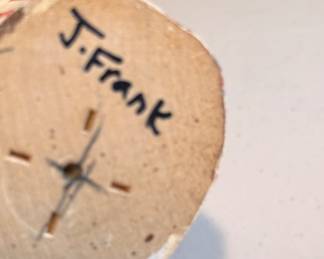 Folk Art Santa Hand-Made by American Carver, Jen Frank (Wisconsin). Photo 2 of 2.  