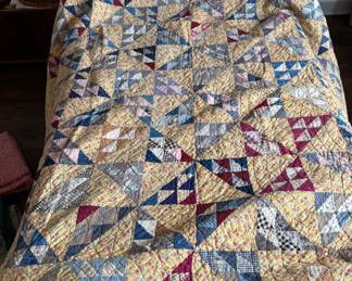 Falling Stars Patchwork Quilt. 