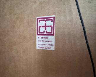 American School Mid-Century Geometric Abstraction, Circa 1960s–1970s. Mixed Media on Paper (Paint and Collage).  Signed by Artist. Photo 4 of 4. 