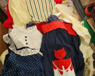 Lots of vintage baby clothes