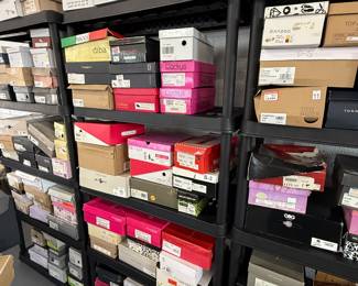 Over 100 pairs of shoes.