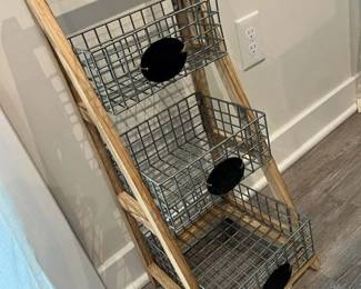 216 3Tier Ladder Basket Racking