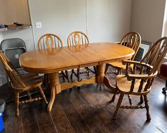 Oak Table and Chairs