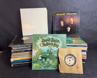Vintage Rock Classical Vinyl Records Mystery Lot 40 LPs Beatles Stones Beach Boys More