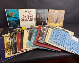 Vintage Classical Opera Vinyl Records Mystery Lot 50 LPs Pavarotti Mozart Bach More