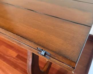 FoldTop Wooden Console Table Expands to Dining Table