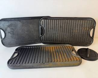 Lodge Cast Iron Pro Griddles Reversible 20 w Lodge Cast Iron Grill Press