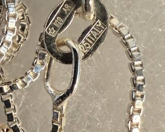 Lot of Mixed Sterling Silver and Gold Plated Necklaces