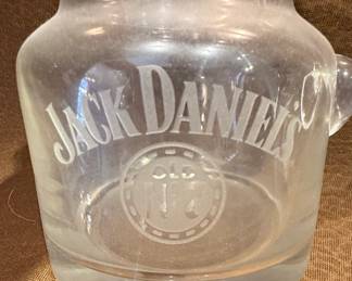 Jack Daniels Old No. Glass Pitcher with Tumbler