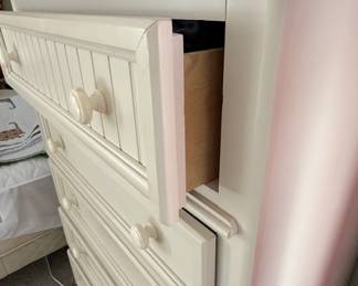 White Beadboard Drawer Chest 