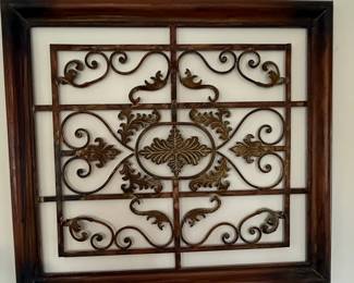 Ornate Scrollwork Metal Wall Art
