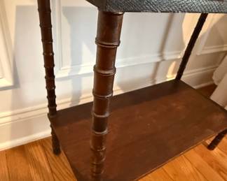Handmade Victorian Spindle Etagere and Side Table
