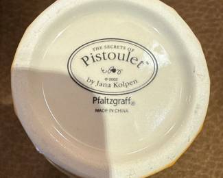 Pfaltzgraff The Secrets of Pistoulet Ice Cream Cone Dishes 