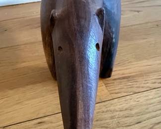 MidCentury Modern Arne TjomslandStyle Wooden Anteater Sculpture 