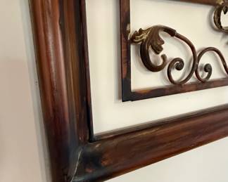 Ornate Scrollwork Metal Wall Art 