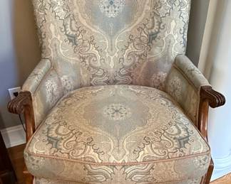 Pierre Deux French Country Armchair with Matching Tablecloth