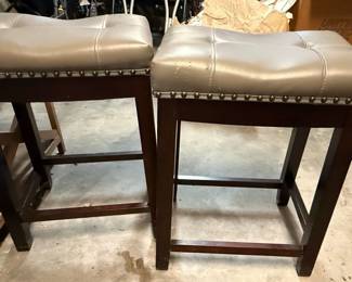 Angel Line Cambridge Padded Saddle Bar Stools Set of 2