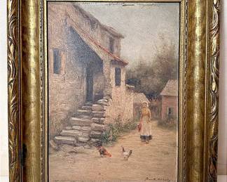 Framed Rustic French Scene
