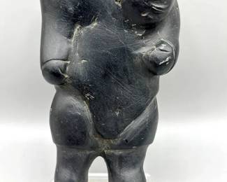 Inuit Hand Carved Stone Sculpture Vintage