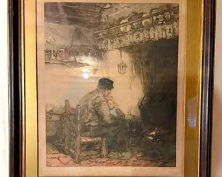 Framed Franz Charlet Reproduction