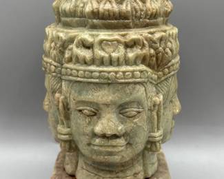 Hand Carved Brahma Bust