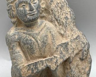 Grey Schist Sculpture Fragment