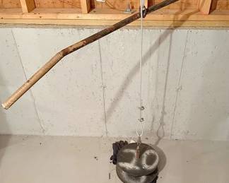 ABs Pulldown Bar and Weights