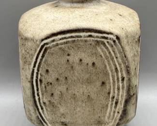 Old Stoneware Bottle Vase