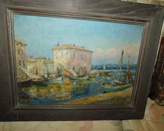 ANTIQUE OIL PAINTING SIGNED