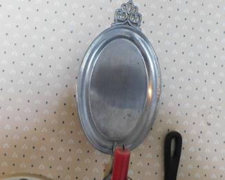 VINTAGE PEWTER WALL CANDLE HOLDER