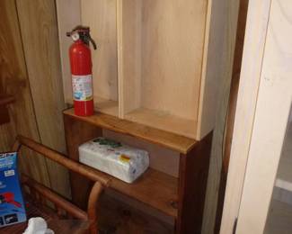 WOOD BOXES AND SHELF