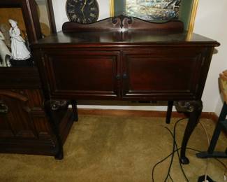 ANTIQUE WALNUT SERVER