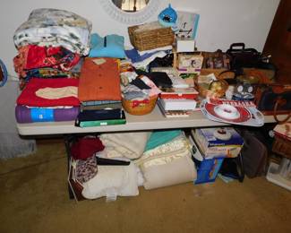 VINTAGE LINENS AND LADIES PURSES