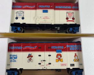 G Aristo Craft Circus Box Cars ART-46030 No. 101 ART-46226 No. 110