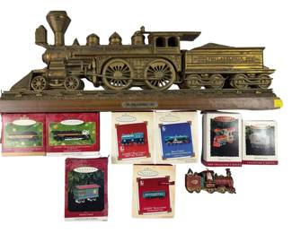 Wall Art Burwood The Philadelphia Steam Loco + Hallmark Ornaments